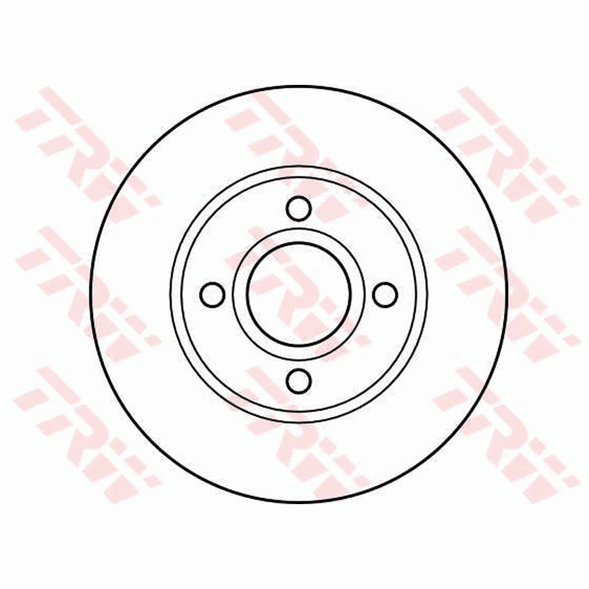 TRW Brake Rotor Single 260mm Front DF2622S