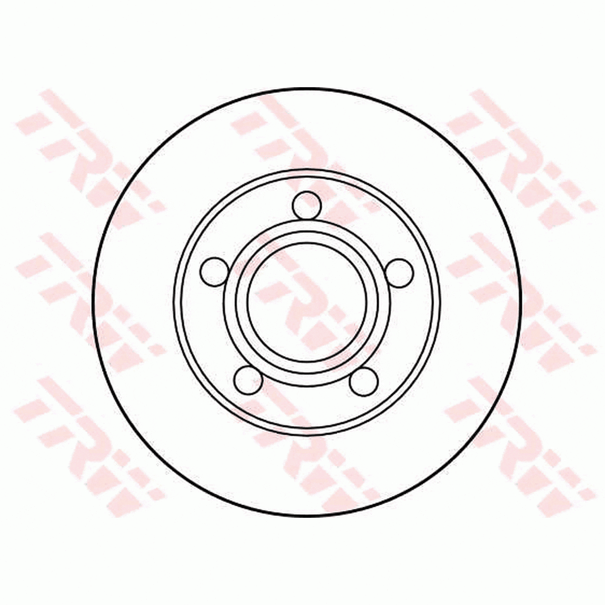 TRW Brake Rotor Pair 245mm Rear DF2651S