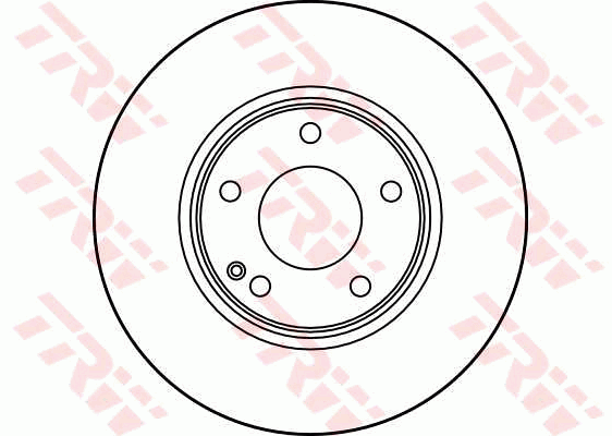 TRW Brake Rotor Pair 284mm Front DF2656S
