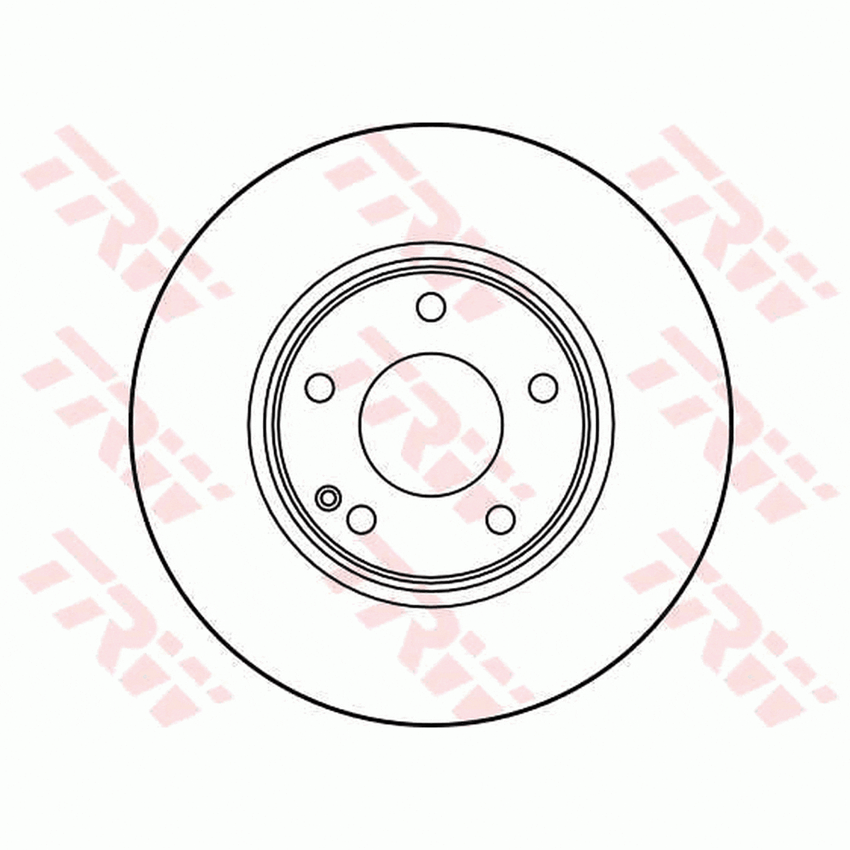 TRW Brake Rotor Single 284mm Front DF2656S