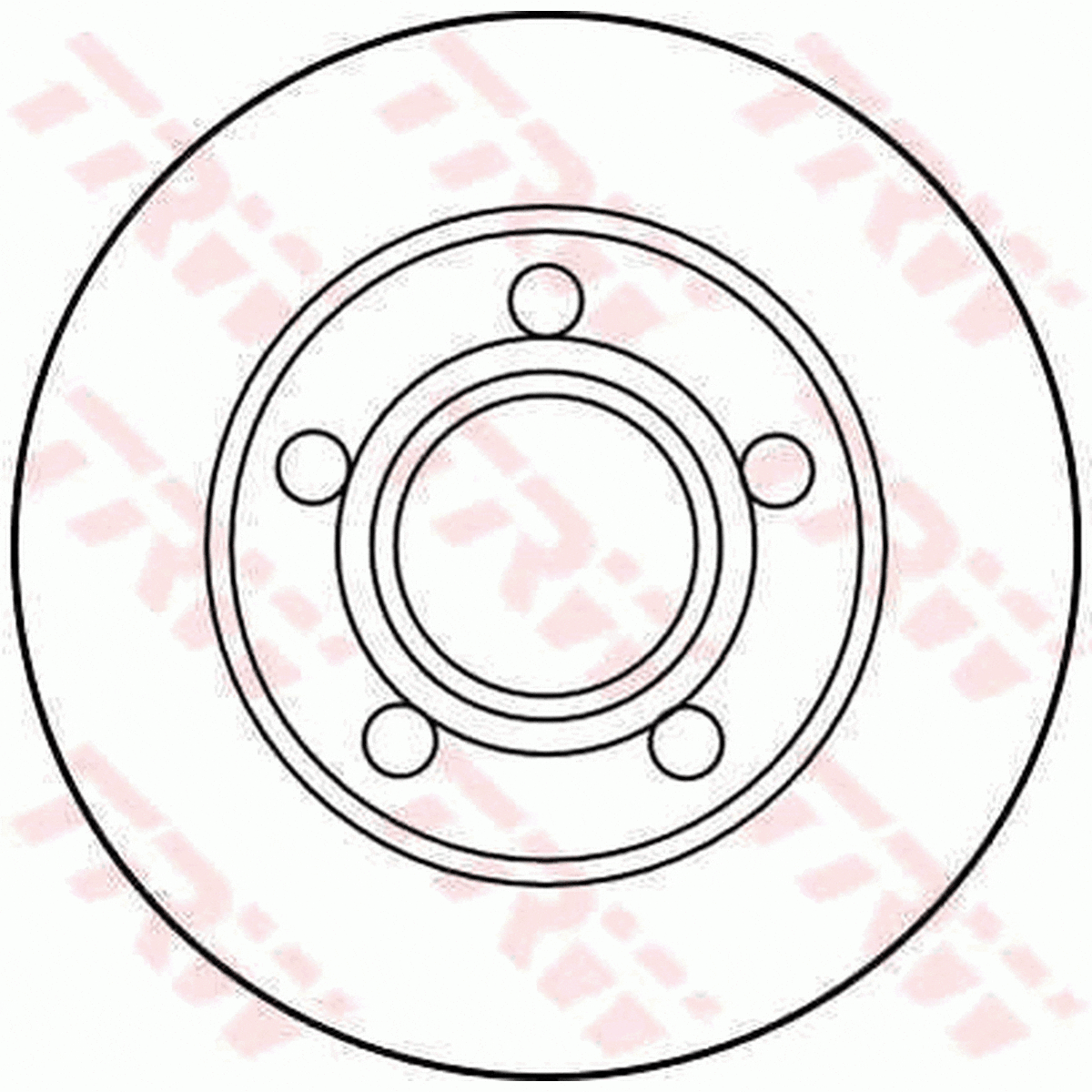 TRW Brake Rotor Single 245mm Rear DF2655S