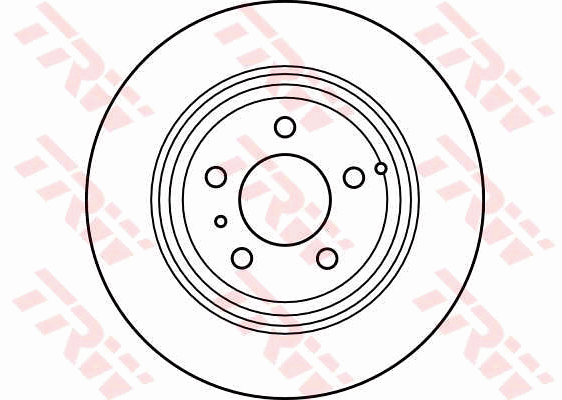 TRW Brake Rotor Pair 295mm Rear DF2660S