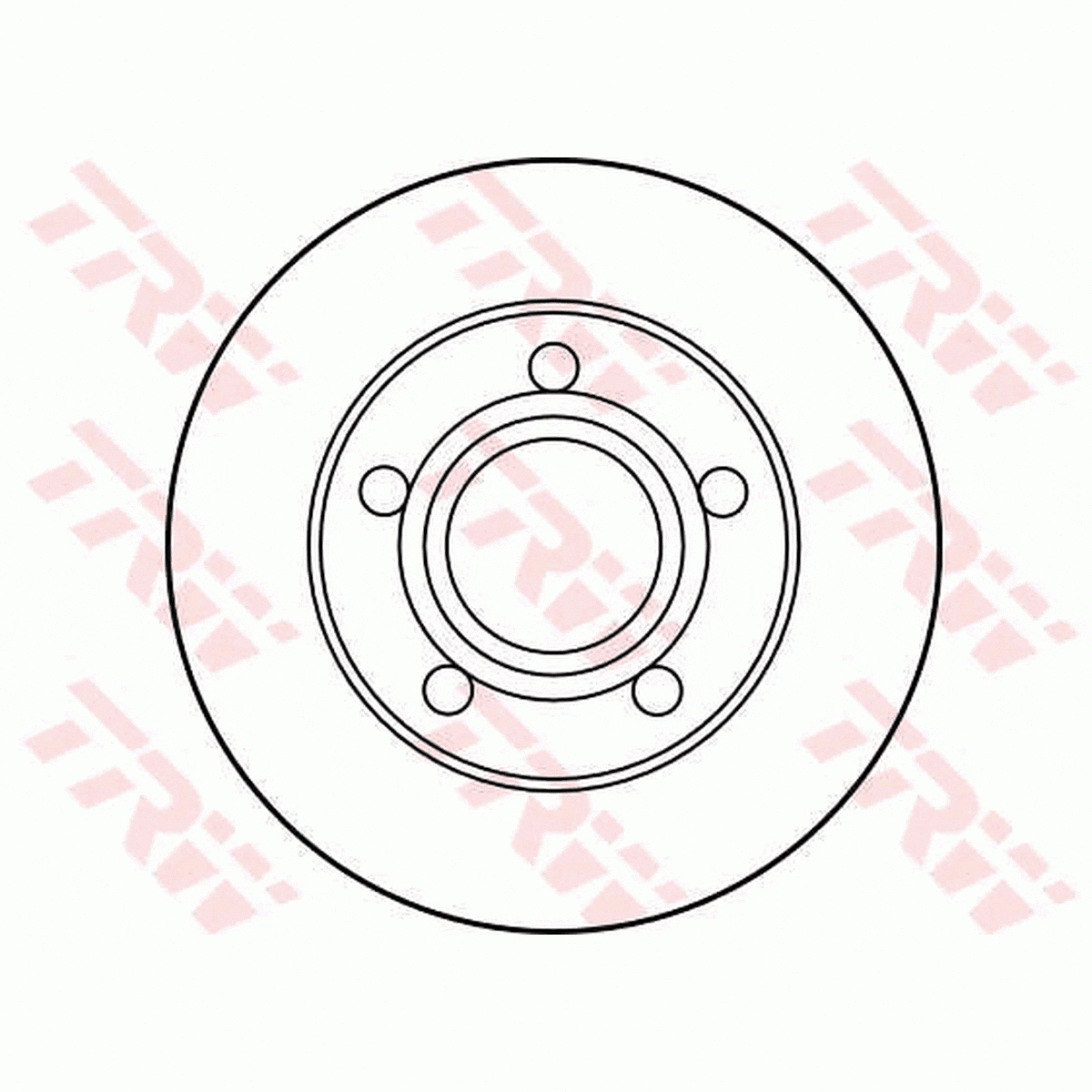 TRW Brake Rotor Single 245mm Rear DF2666S