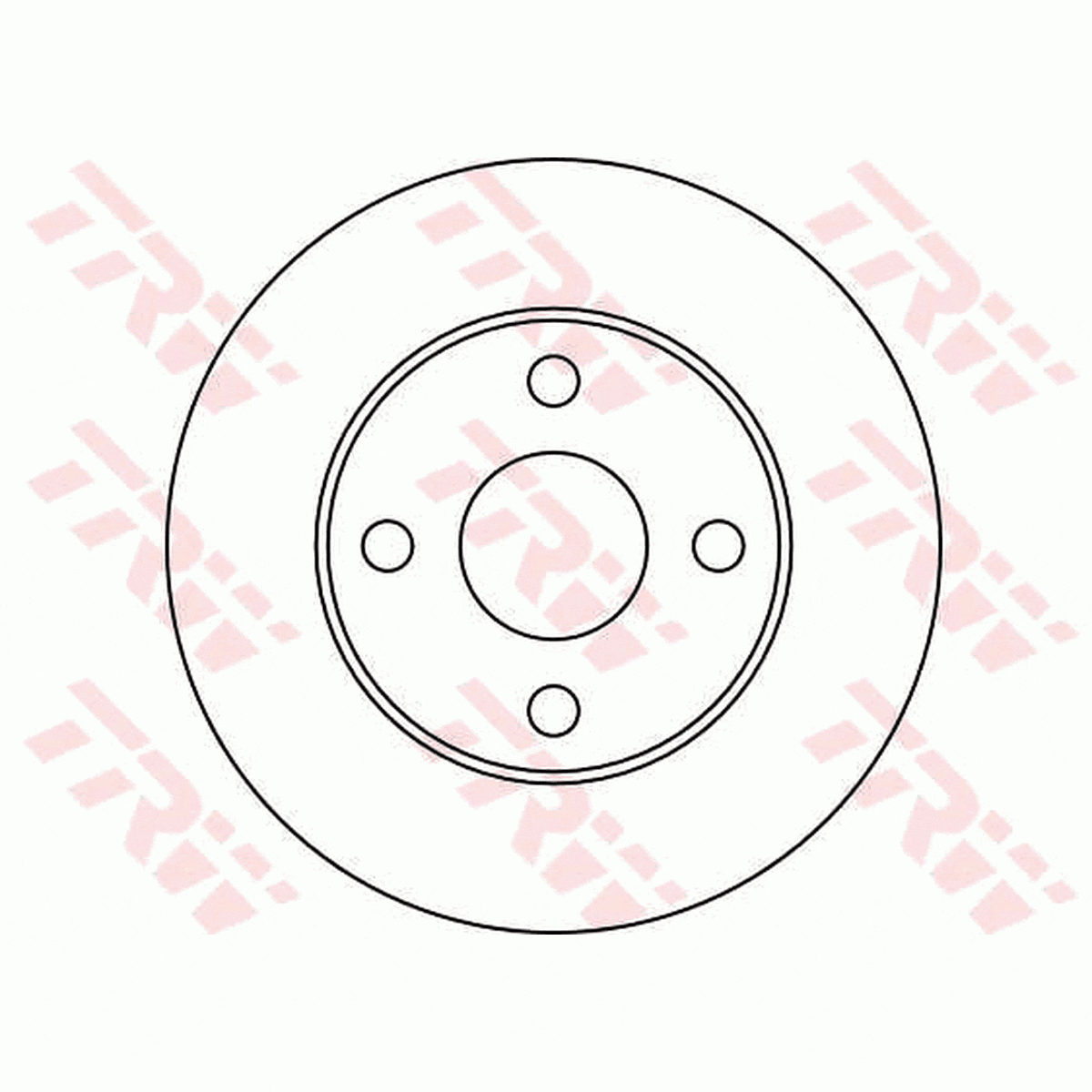 TRW Brake Rotor Single 235mm Front DF2668S