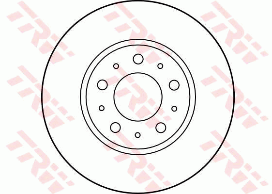 TRW Brake Rotor Pair 280mm Rear DF2671S
