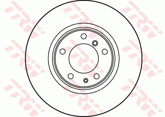 TRW Brake Rotor Pair 316mm Front DF2687S