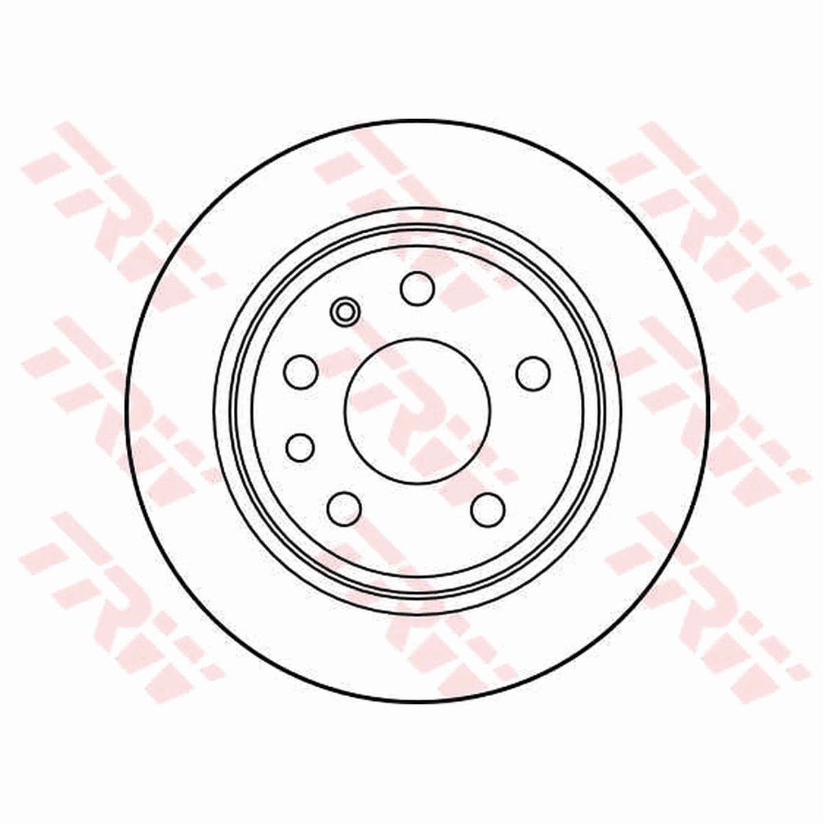 TRW Brake Rotor Pair 260mm Rear DF2688S