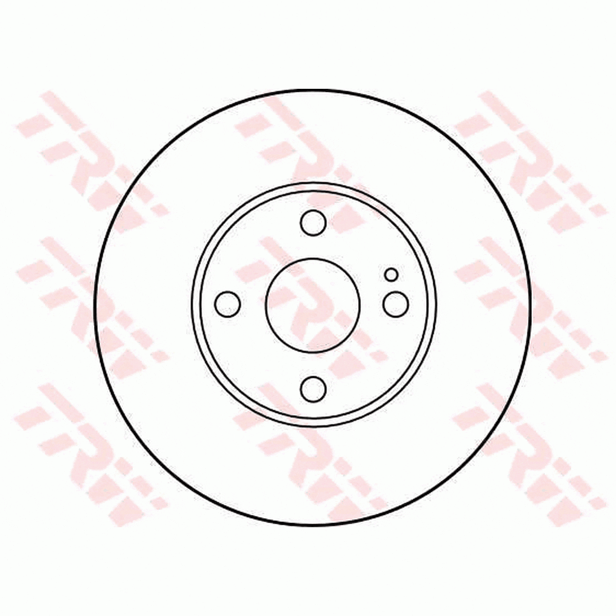 TRW Brake Rotor 257mm Front DF2702S