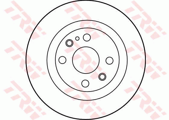 TRW Brake Rotor 251mm Rear DF2703S