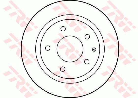 TRW Brake Rotor 261mm Rear DF2705S
