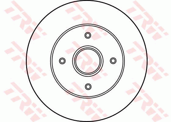 TRW Brake Rotor Pair Rear DF2706S