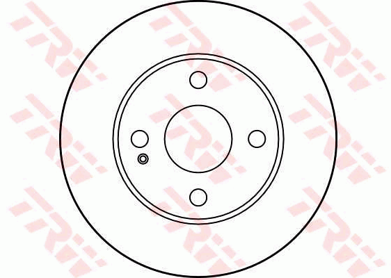 TRW Brake Rotor 235mm Front DF2719S