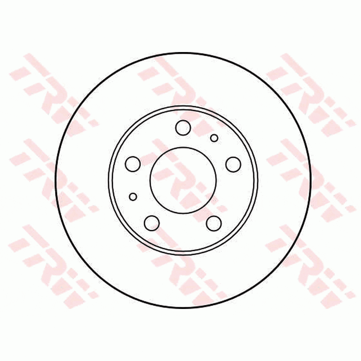 TRW Brake Rotor Pair 280mm Front DF2721S