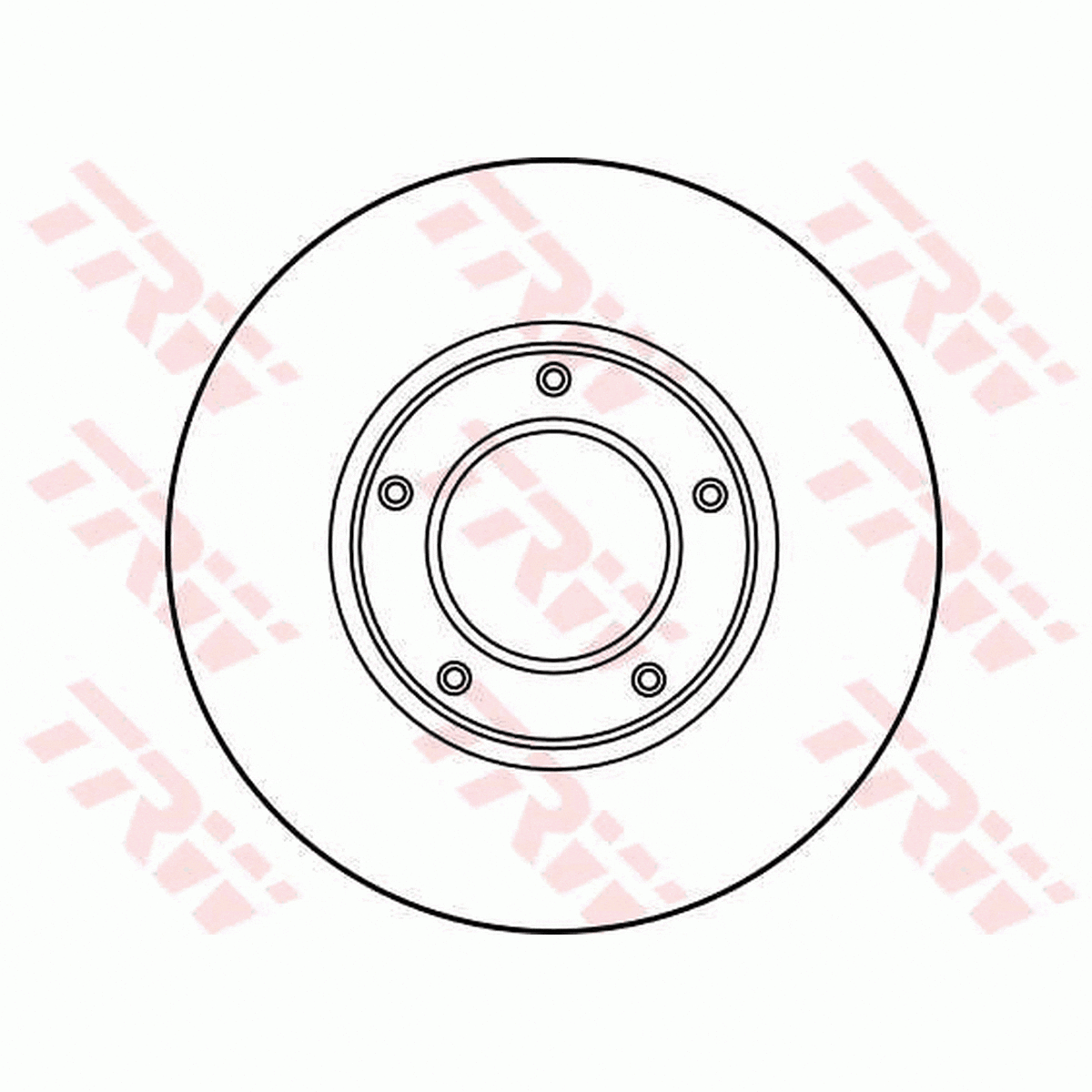 TRW Brake Rotor Single 255mm Front DF2745S
