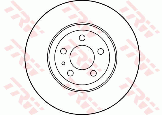 TRW Brake Rotor Pair 284mm Front DF2759S