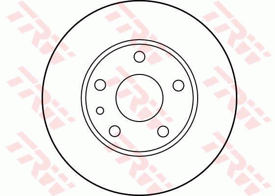TRW Brake Rotor Pair 240.5mm Rear DF2763S