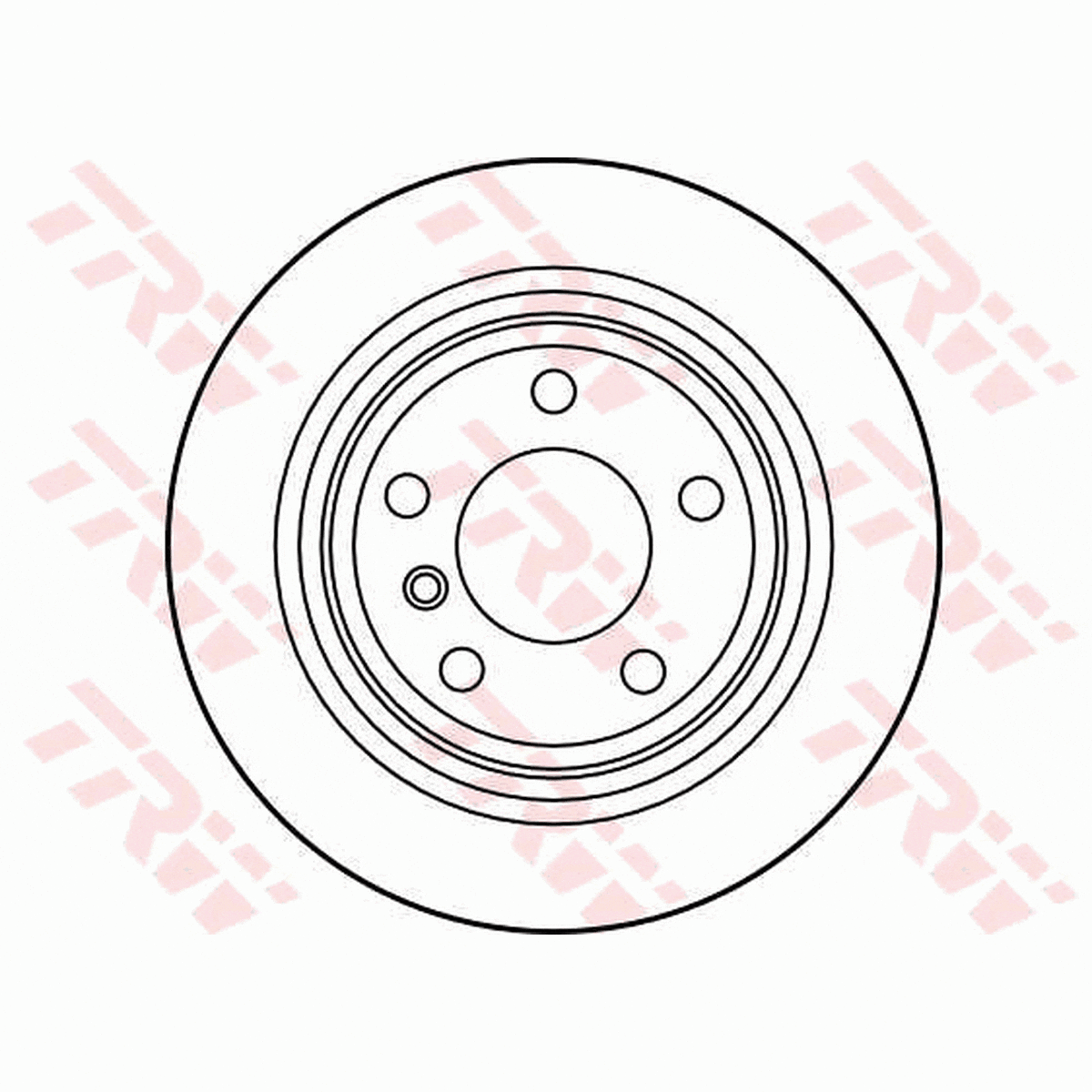 TRW Brake Rotor Pair 298mm Rear DF2768S