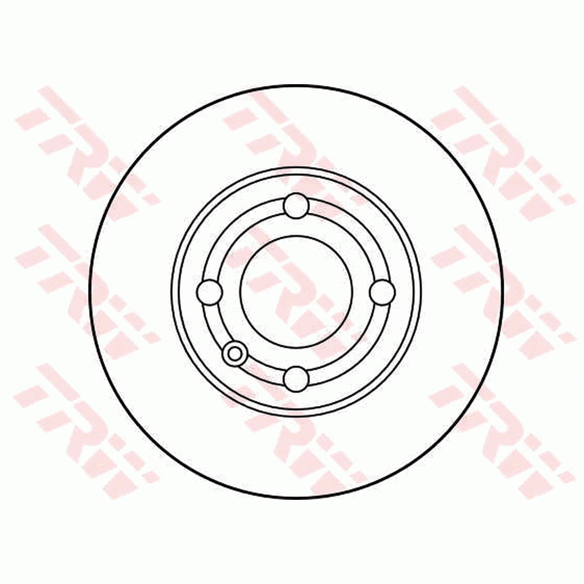 TRW Brake Rotor Pair 239mm Front DF2780S
