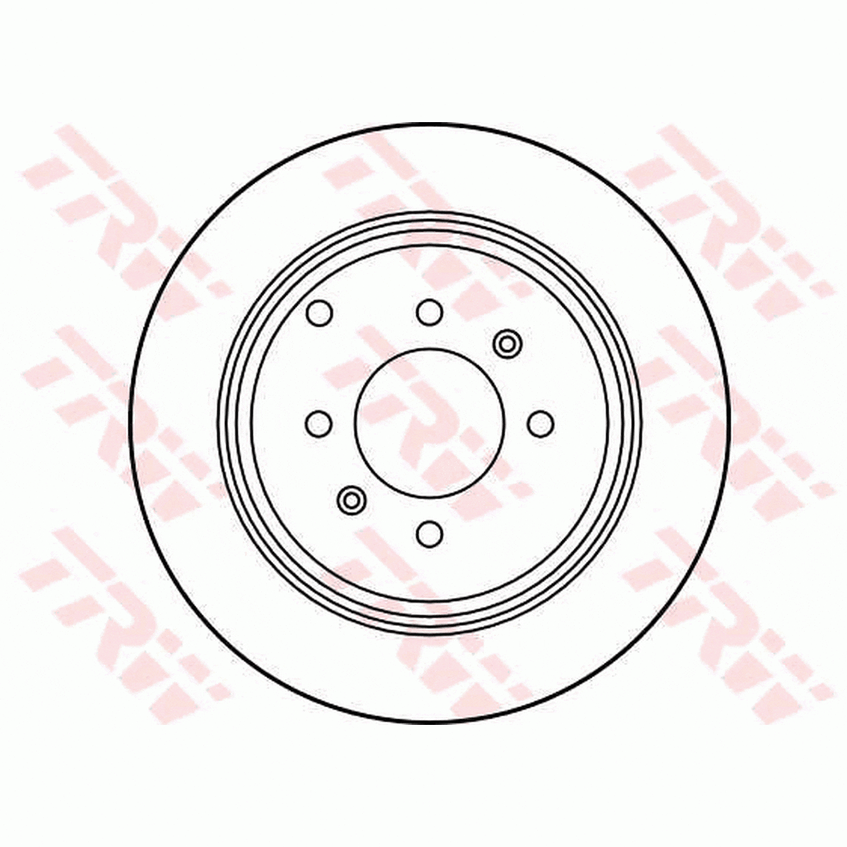 TRW Brake Rotor Pair 290.5mm Rear DF2781S