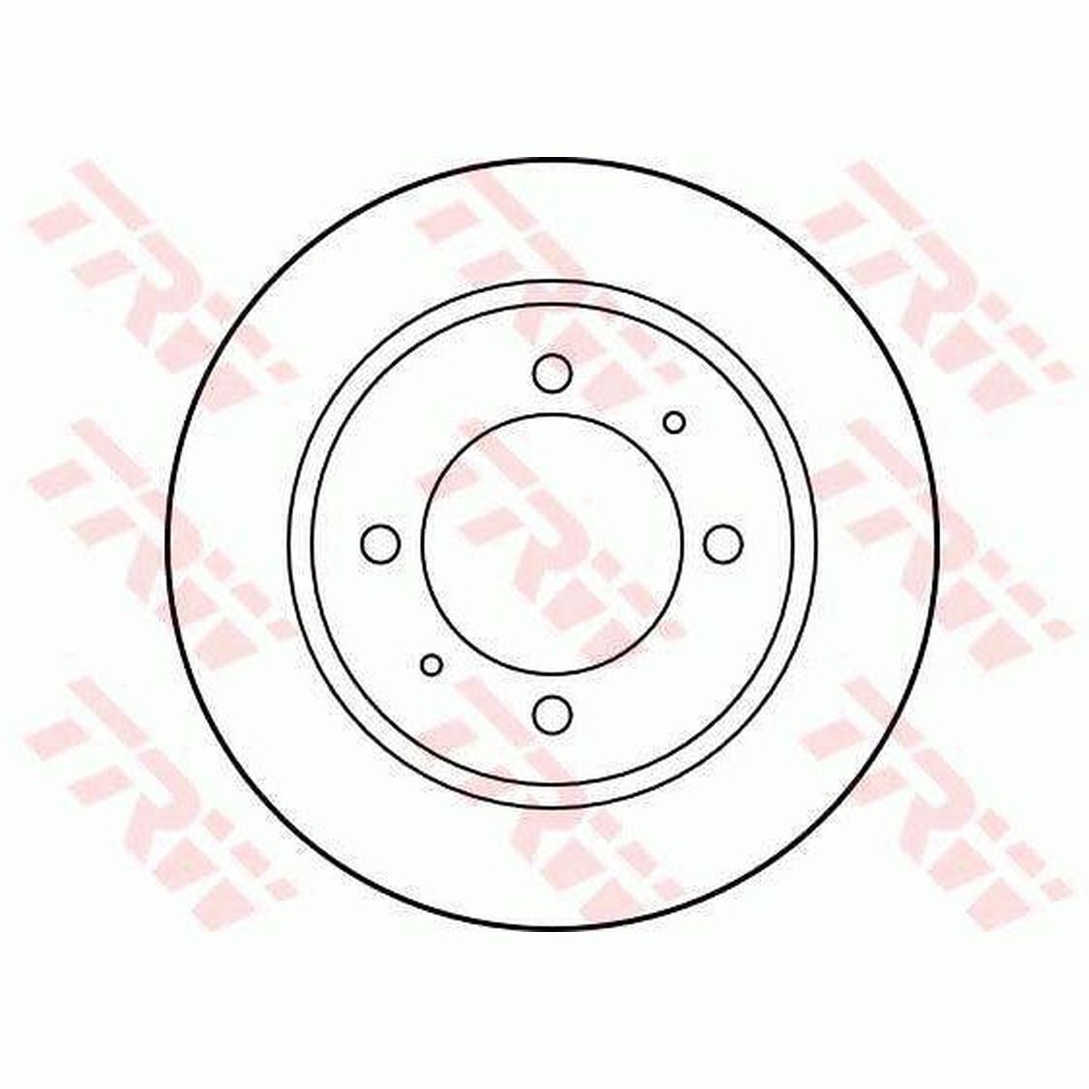 TRW Brake Rotor 260mm Rear DF2784S