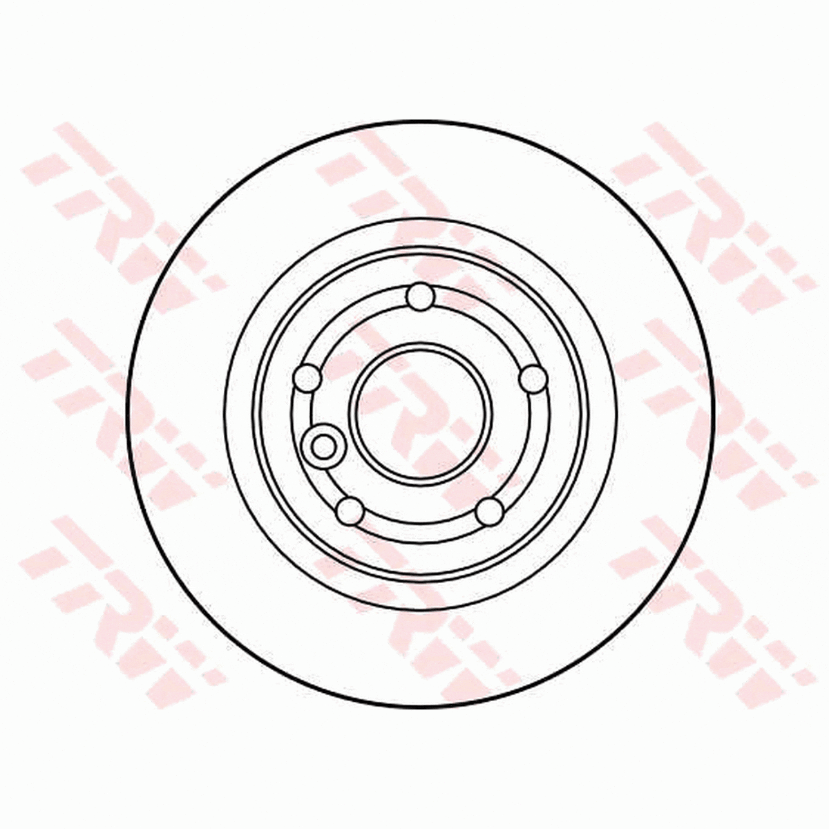 TRW Brake Rotor 303.75mm Rear DF2791S