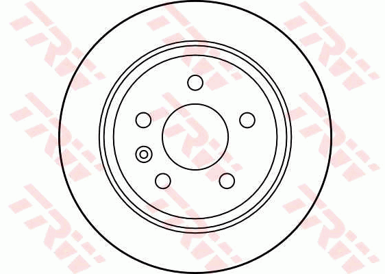 TRW Brake Rotor Pair 280mm Rear DF2794S