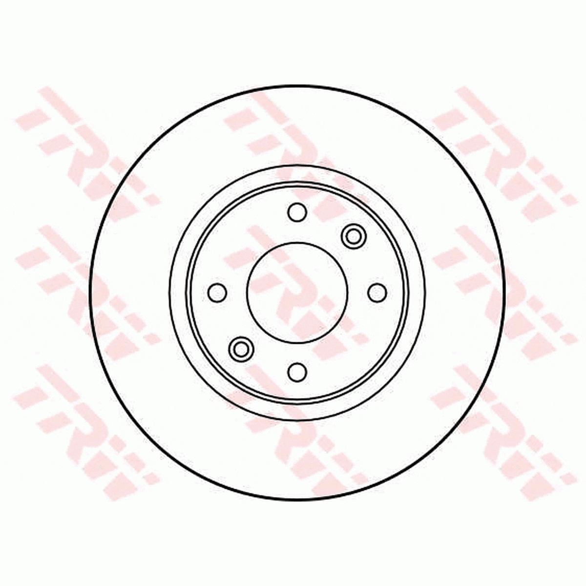 TRW Brake Rotor Single 283mm Front DF2796S