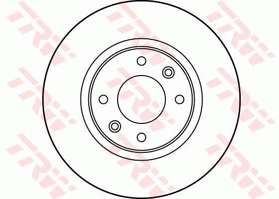 TRW Brake Rotor Pair 283mm Front DF2796S