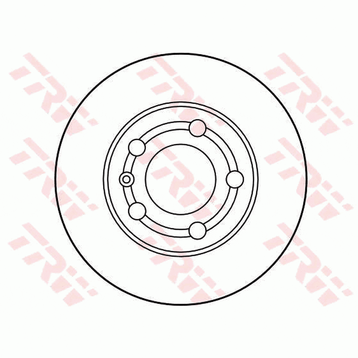 TRW Brake Rotor 230mm Rear DF2805S