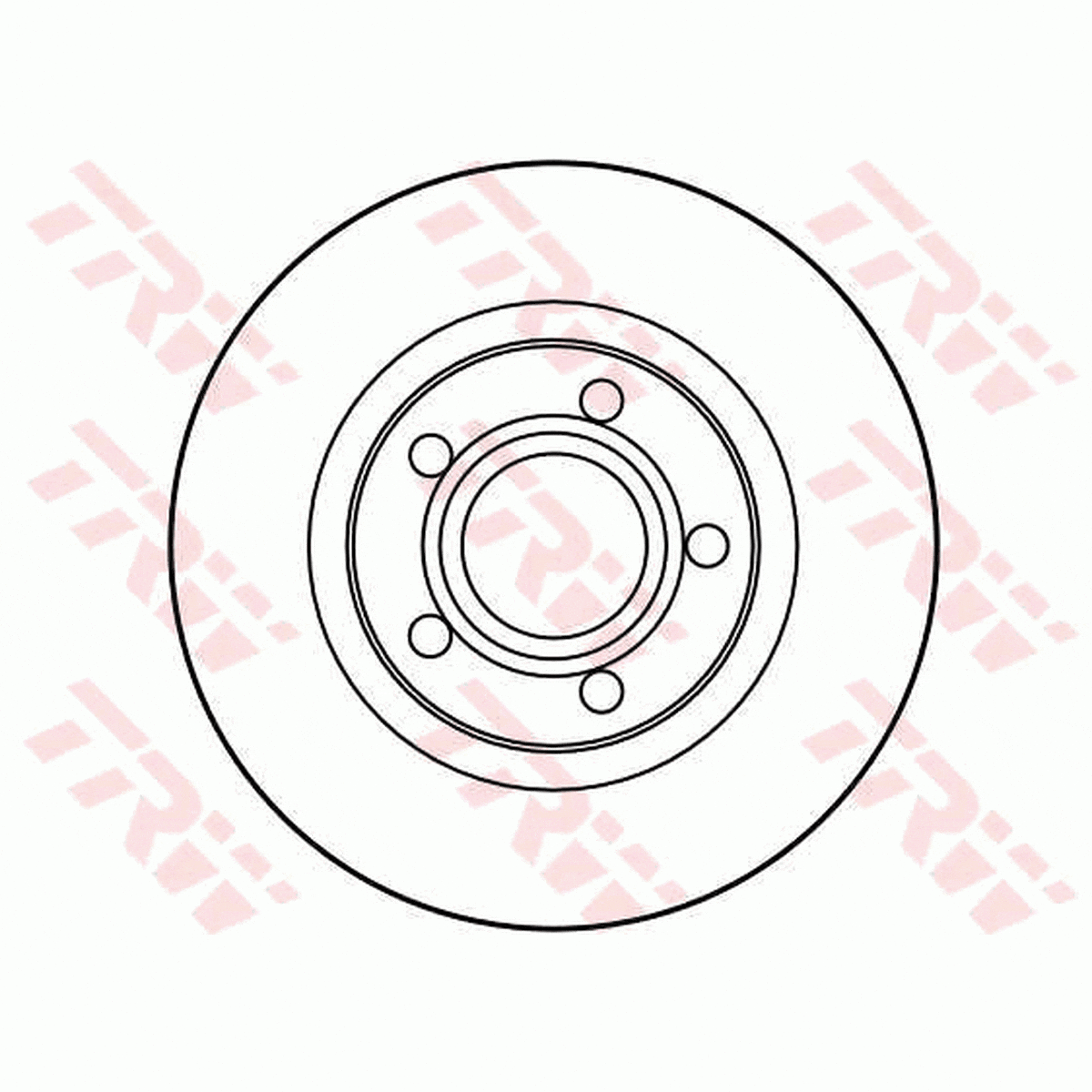 TRW Brake Rotor Pair 280mm Front DF2806S