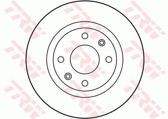 TRW Brake Rotor Pair 266mm Front DF2808S