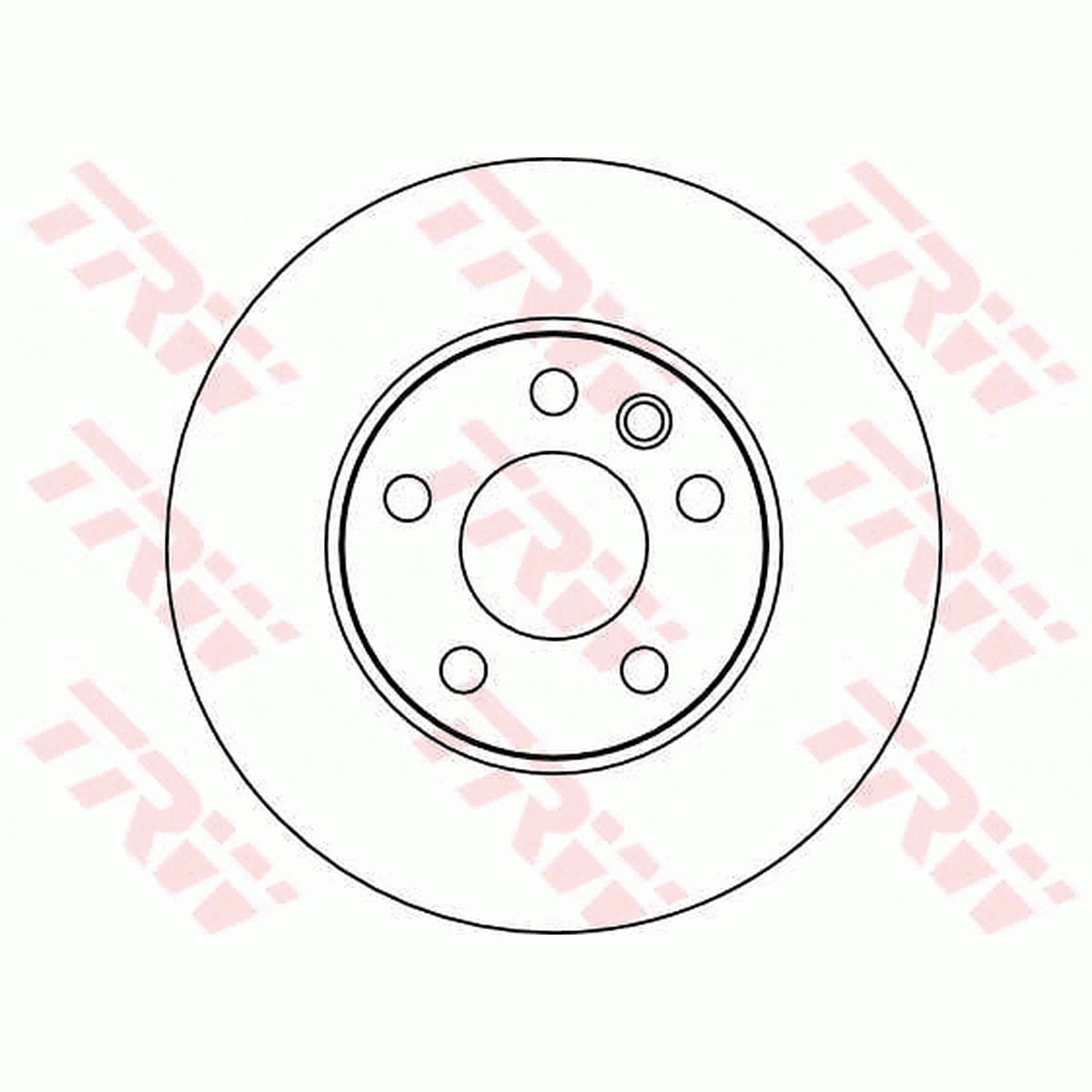 TRW Brake Rotor Pair 282mm Front DF2810S