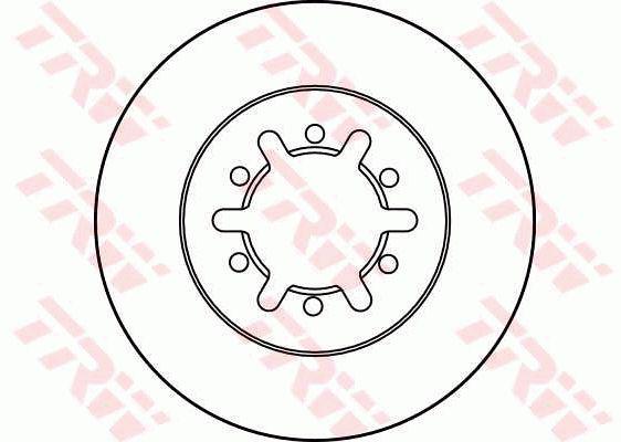 TRW Brake Rotor 260mm Front DF3001S