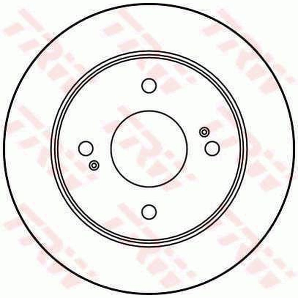 TRW Brake Rotor 258mm Front DF3018S