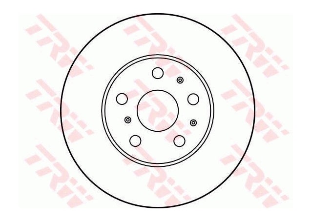 TRW Brake Rotor Pair 255mm Front DF3037S