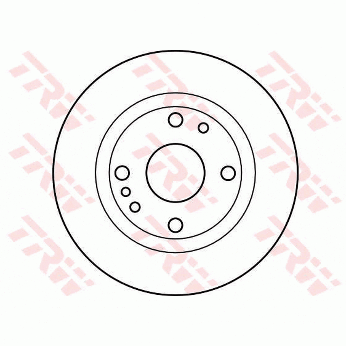 TRW Brake Rotor Pair 231mm Rear DF3088S