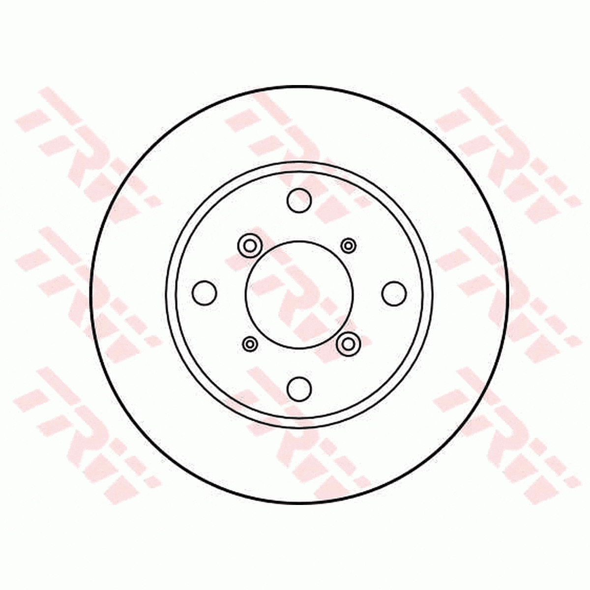 TRW Brake Rotor Pair 250mm Front DF3106S