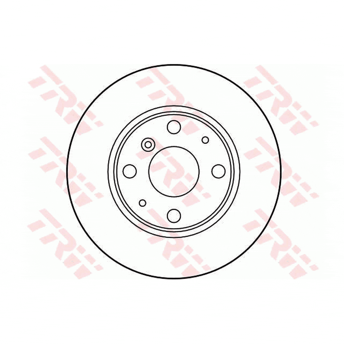TRW Brake Rotor Pair 234mm Front DF3114S