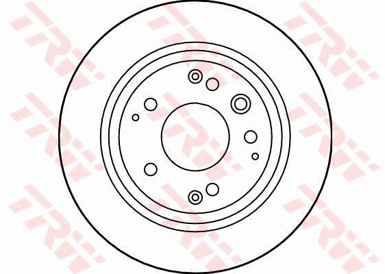 TRW Brake Rotor Pair 282mm Rear DF4005S