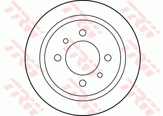 TRW Brake Rotor 234mm Rear DF4006S