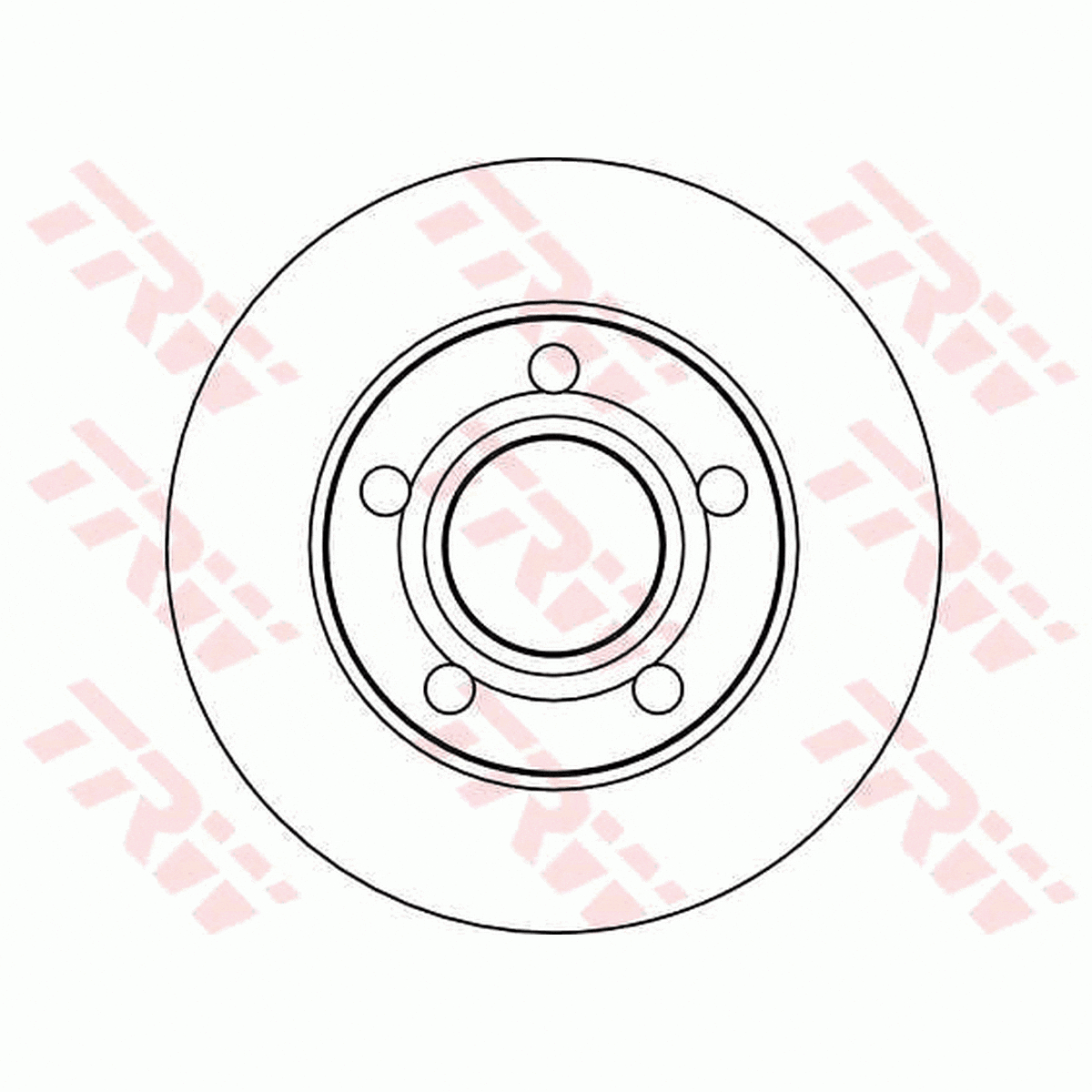 TRW Brake Rotor Single 245mm Rear DF4026S