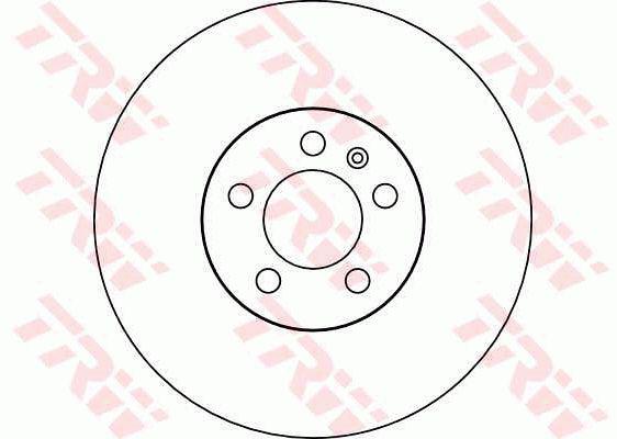 TRW Brake Rotor Pair 288mm Front DF4027S