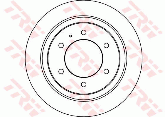 TRW Brake Rotor Pair 313mm Rear DF4030S