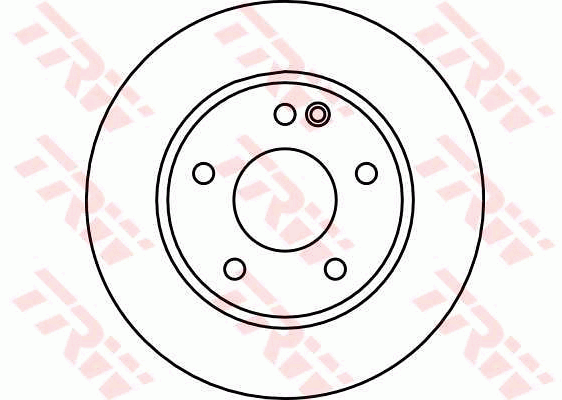 TRW Brake Rotor Pair 260mm Front DF4035S