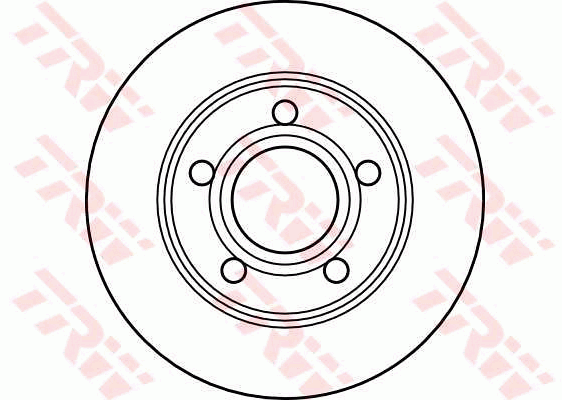 TRW Brake Rotor Pair 255mm Rear DF4039S