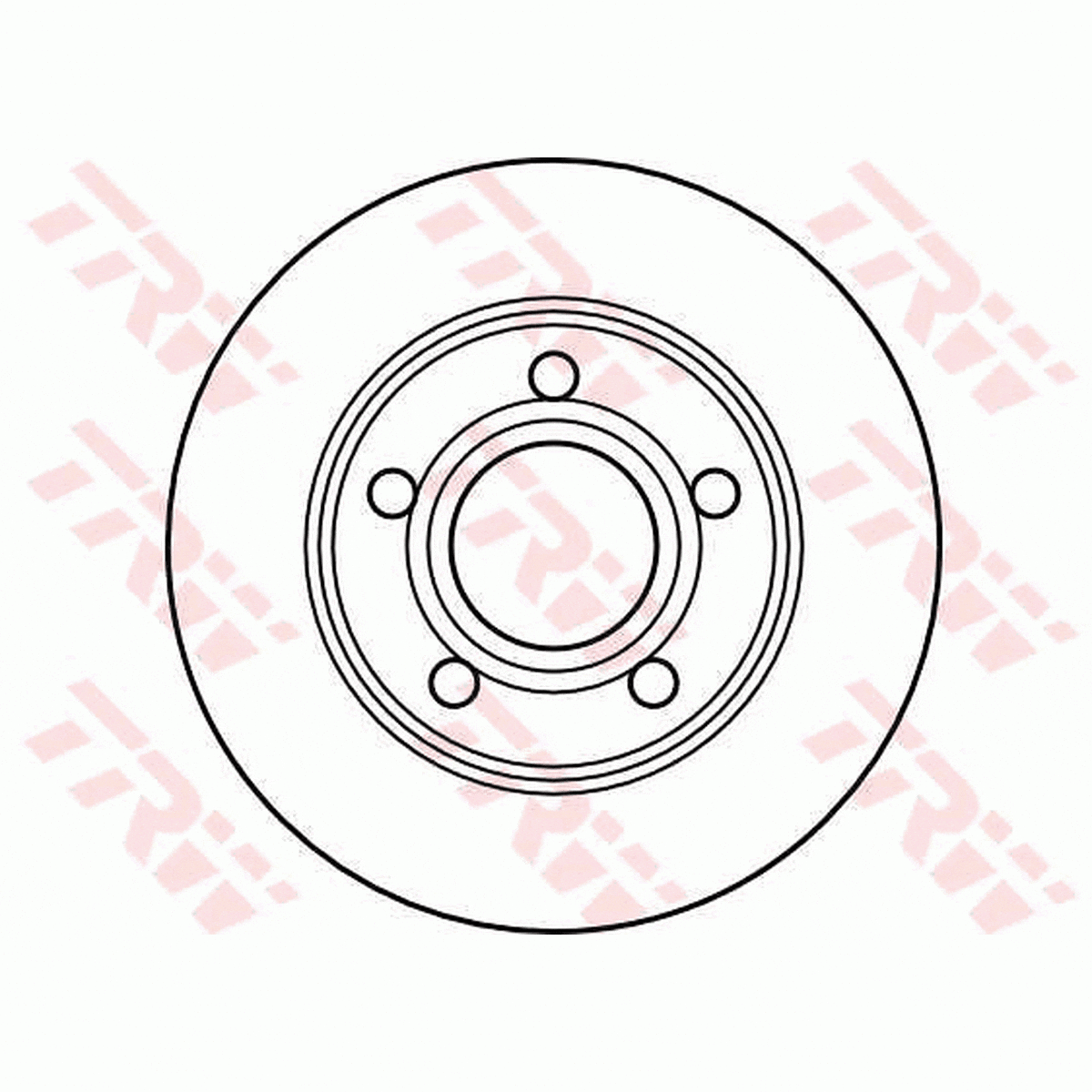 TRW Brake Rotor Single 255mm Rear DF4039S