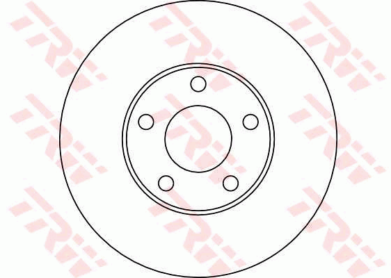 TRW Brake Rotor Pair 282mm Front DF4045S