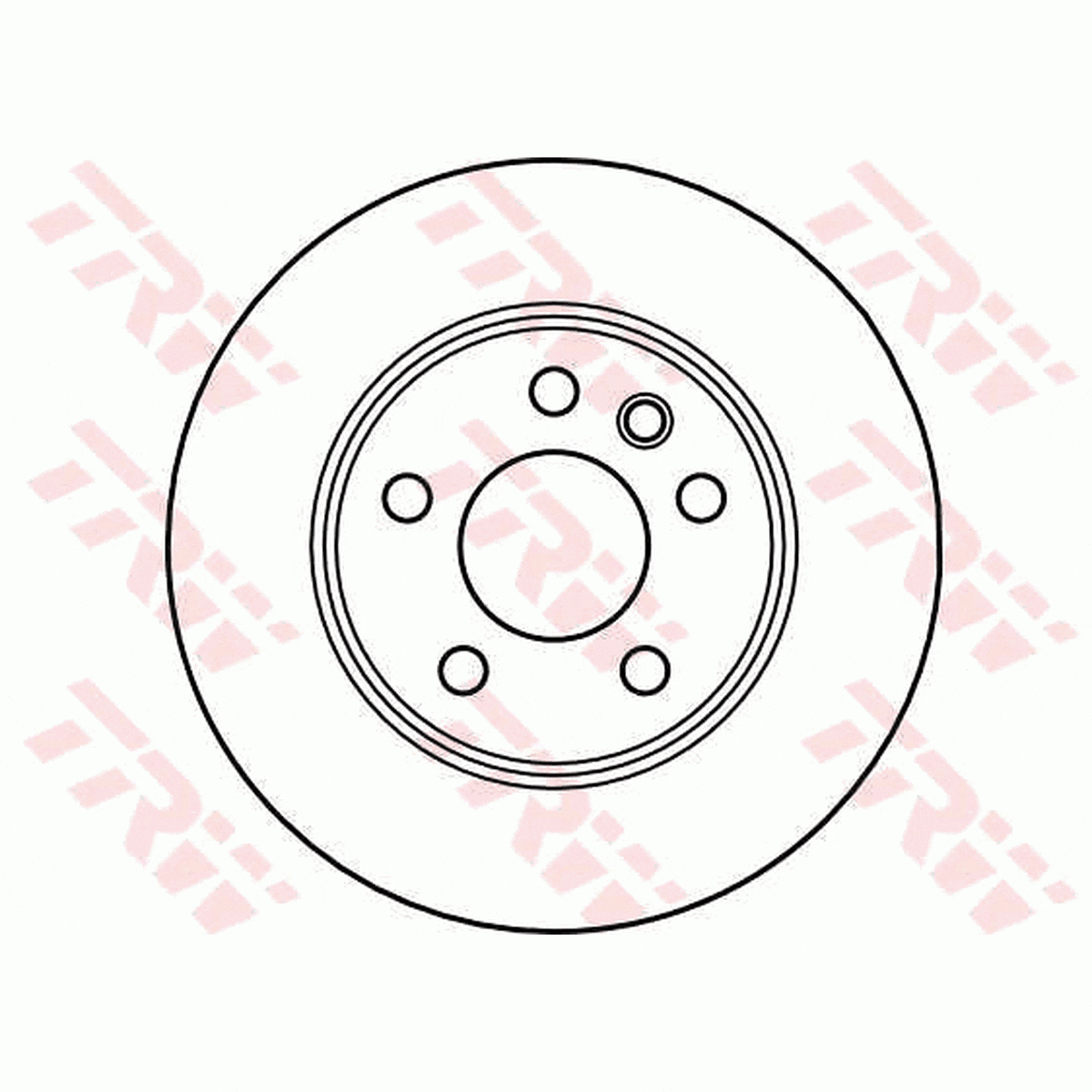 TRW Brake Rotor Pair 280mm Rear DF4047S