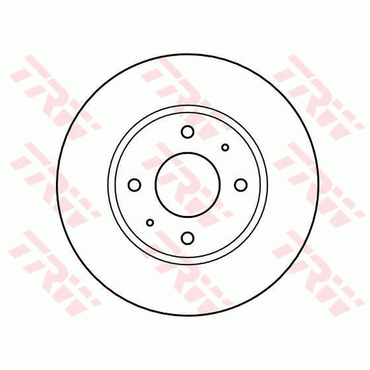 TRW Brake Rotor Pair 281mm Front DF4054S