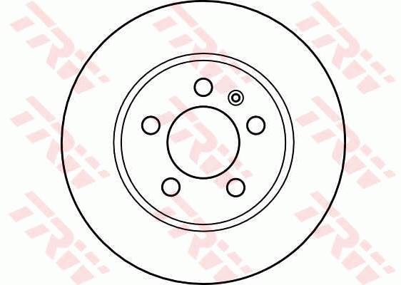TRW Brake Rotor Pair 256mm Rear DF4065S